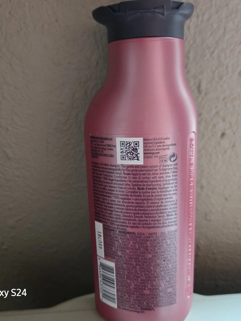 Pureology Smooth Perfection Shampoo - Pink Bottle
